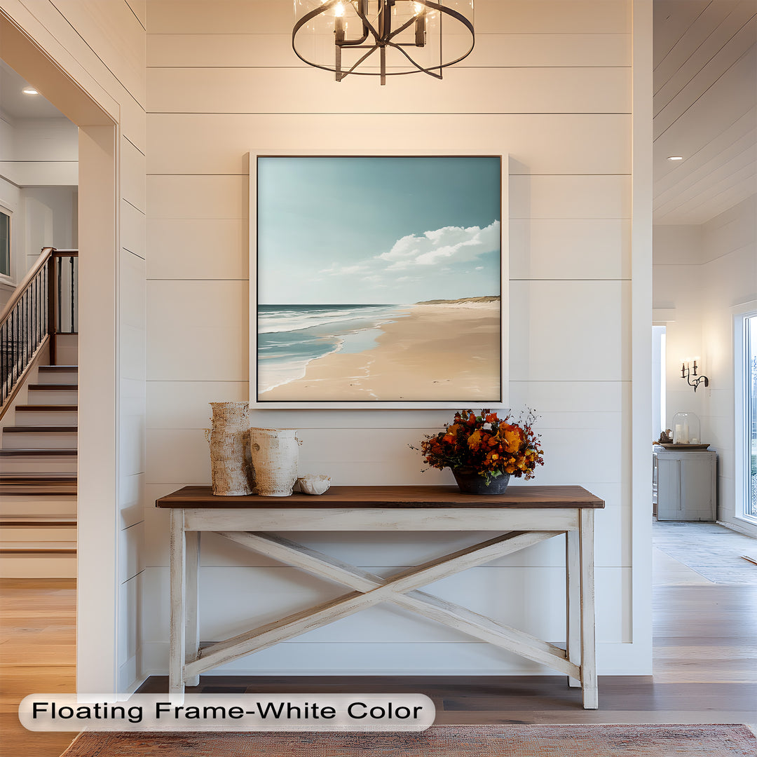 Endless Shoreline – Serene Seascape Oil Painting