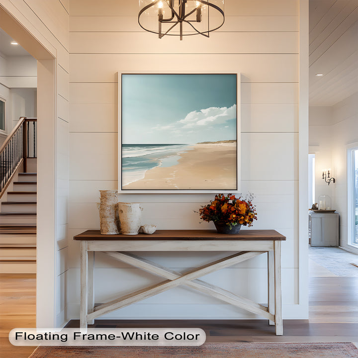 Endless Shoreline – Serene Seascape Oil Painting