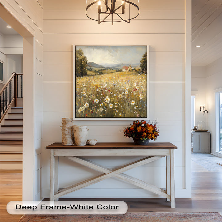 Countryside Bloom – Floral Oil Painting