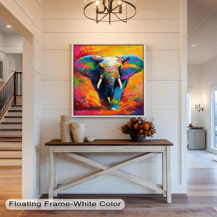 Color Explosion Elephant - Animal Oil Painting