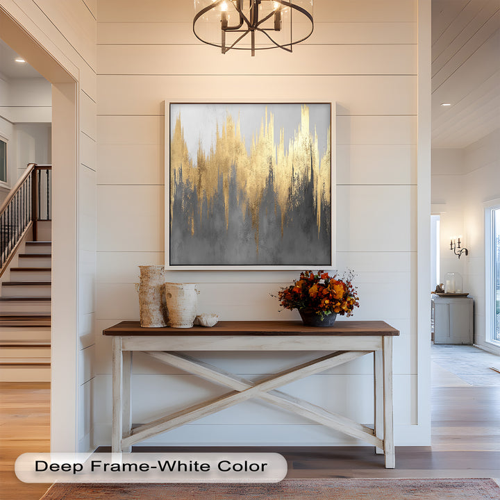 Golden Lighting – Modern Abstract Oil Painting
