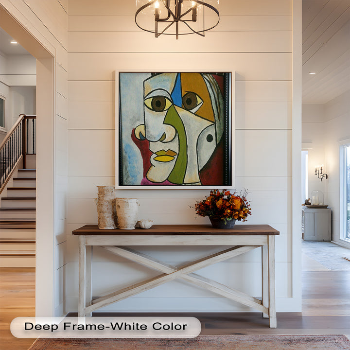 Fragmented Persona – Geometric Abstract Picasso Oil Painting