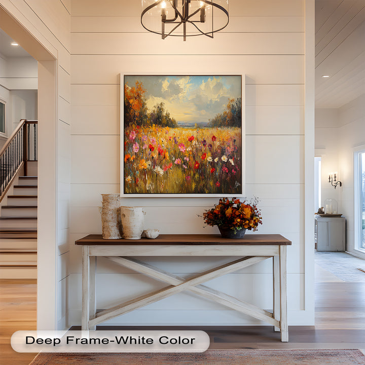 Wildflower Field – Floral Oil Painting