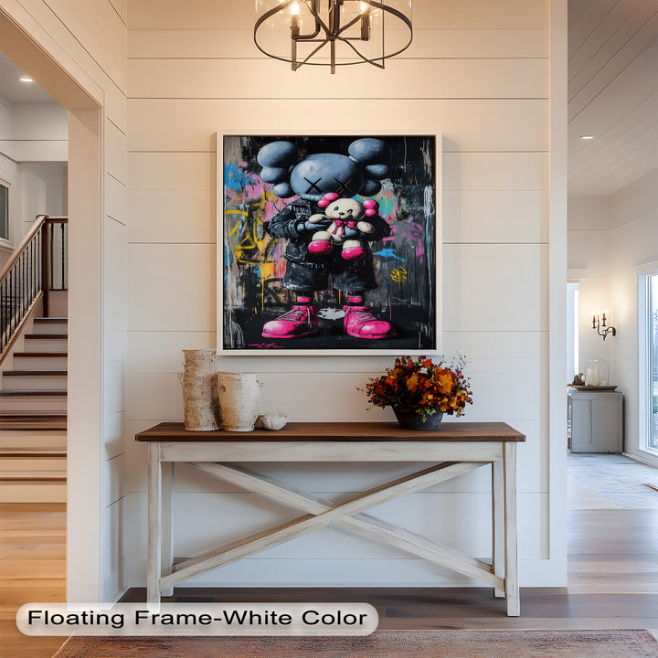 Embrace the Chaos – KAWS Oil Painting