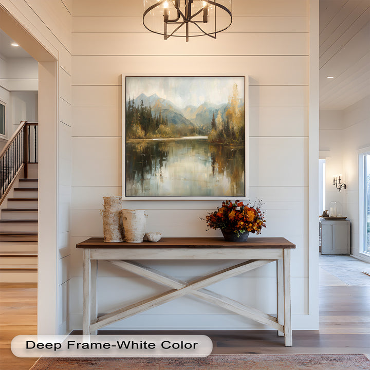 Lake Landscape – Framed Modern Oil Paintings