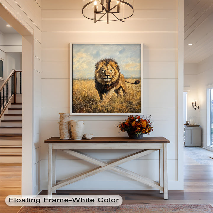 King of the Savannah – Animal Oil Painting