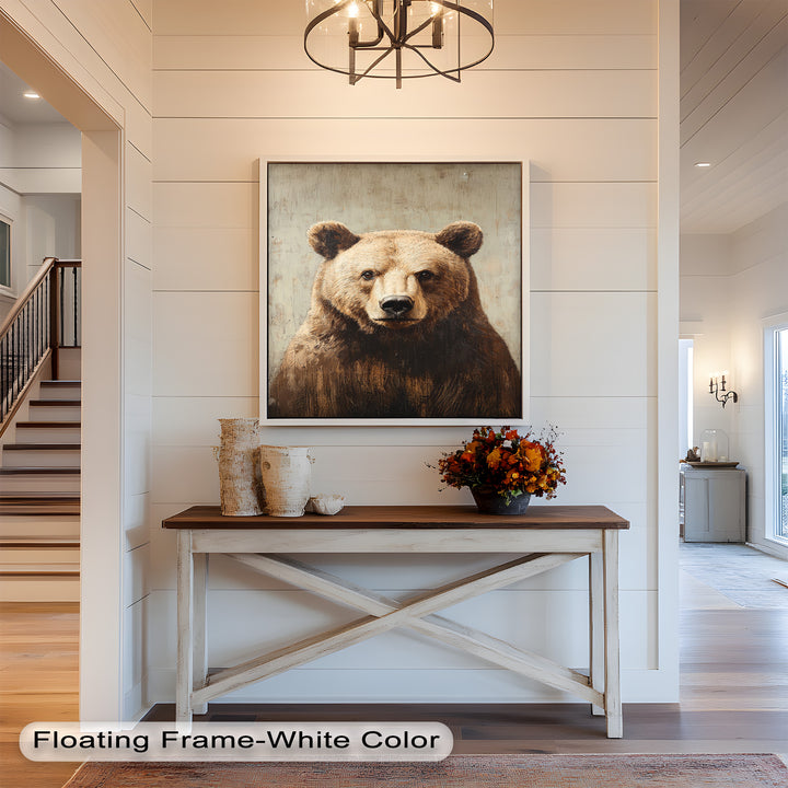 Brown Bear Portrait - Animal Oil Painting
