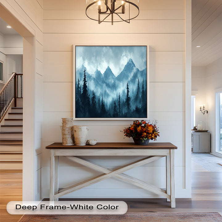 Misty Mountain Pines – Landscape Oil Paintings