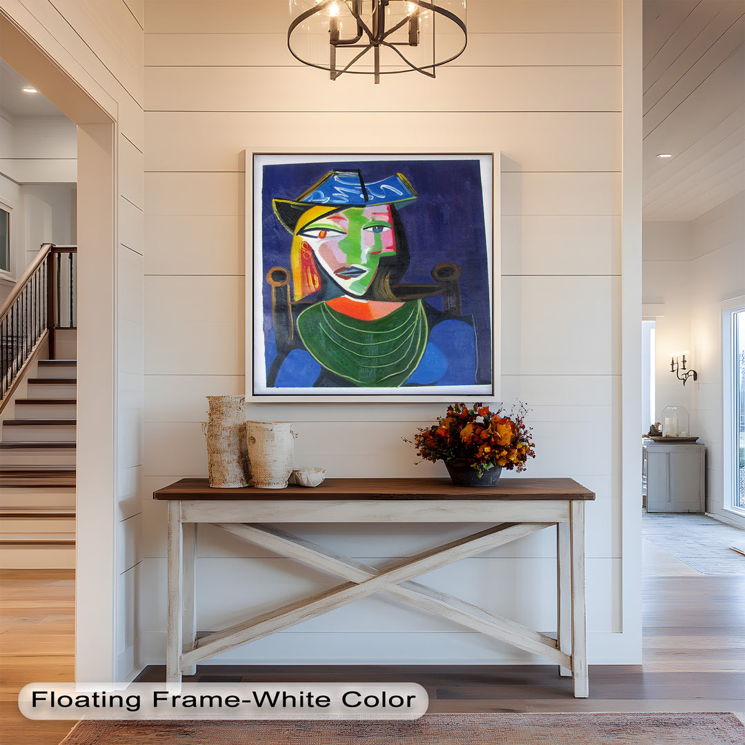 Woman in a Blue Hat – Picasso Oil Painting