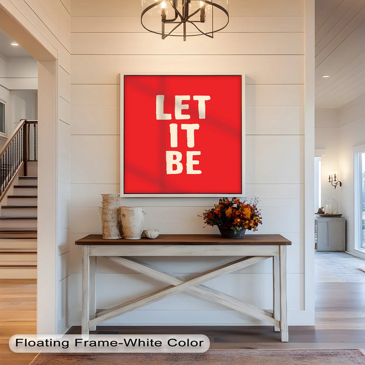 Let It Be – Red Oil Painting - MyPhotoStation