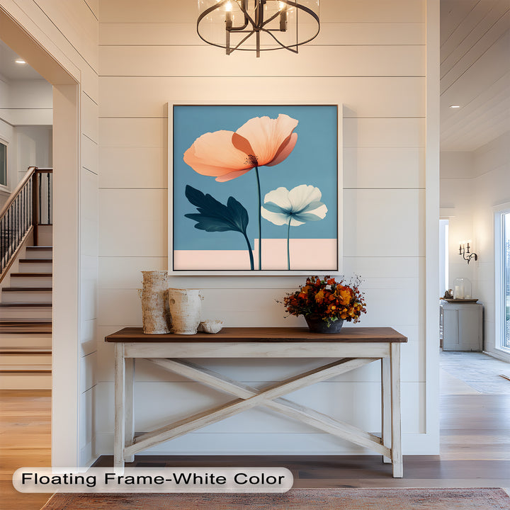 Serene Bloom – Boho Floral Oil Painting