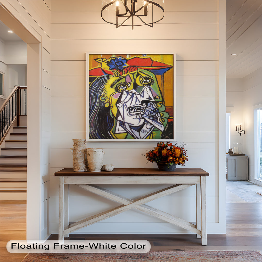 Woman in Anguish – Expressive Cubist Portrait Picasso Oil Painting