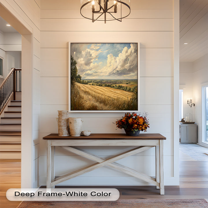 Golden Harvest View – Landscape Oil Paintings