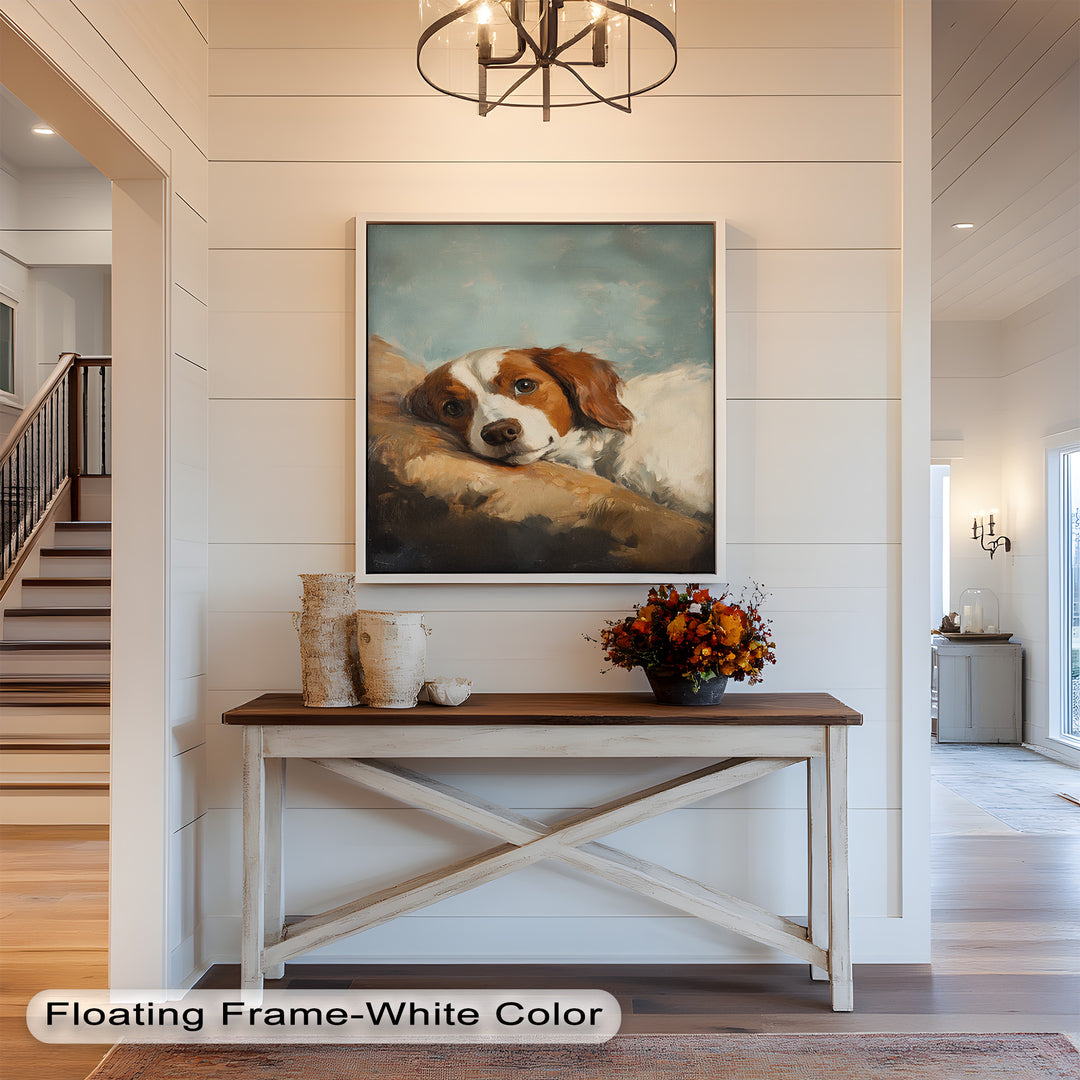 Resting Soul – Loyal Dog Animal Oil Painting