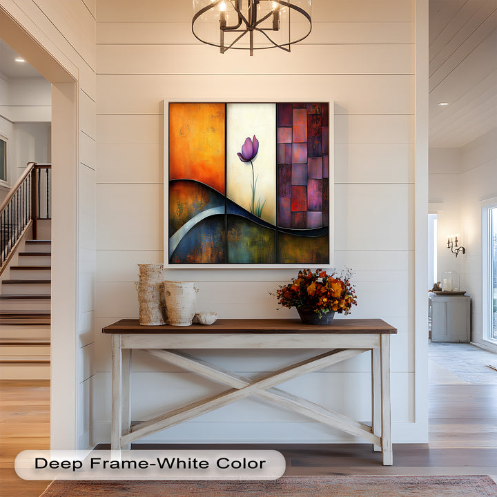 Tulip Dreams Abstract – Floral Modern Oil Painting