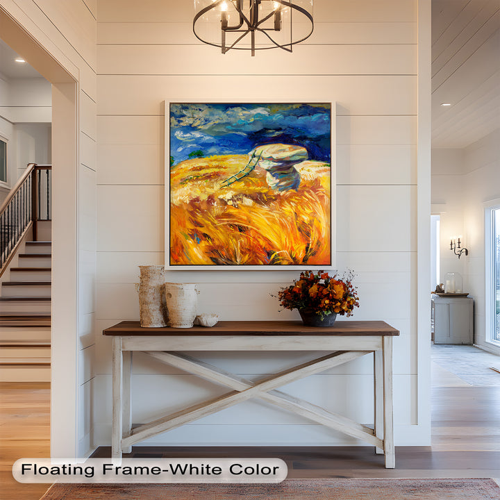 Golden Harvest – Impressionist Oil Painting