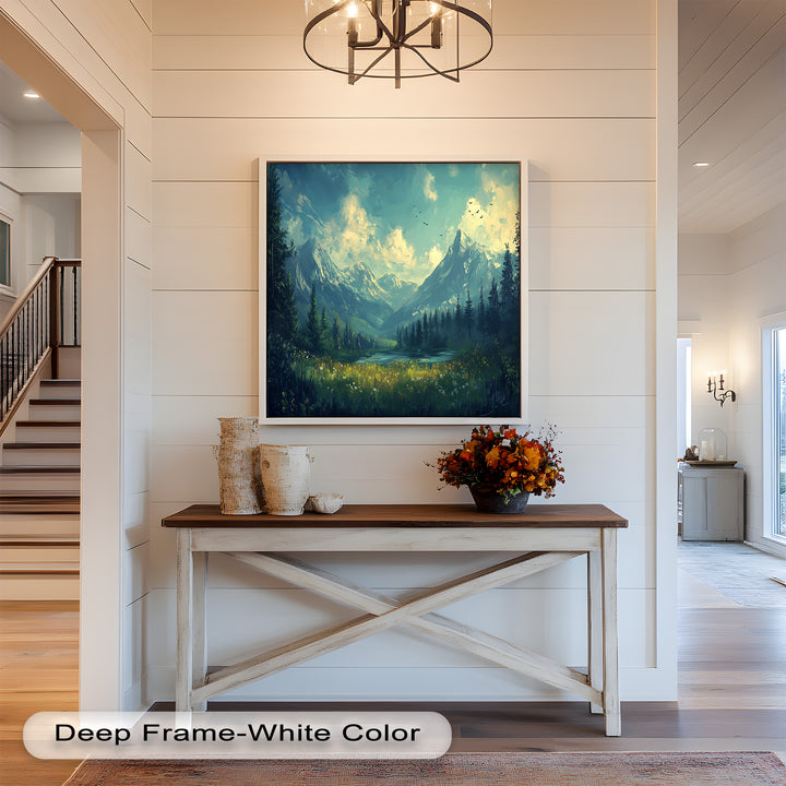 Mystic Mountain Solitude – Enchanting Landscape Oil Painting