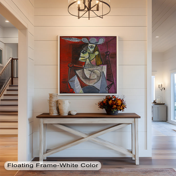 Knight of Angled Dreams – Picasso Cubist Oil Painting