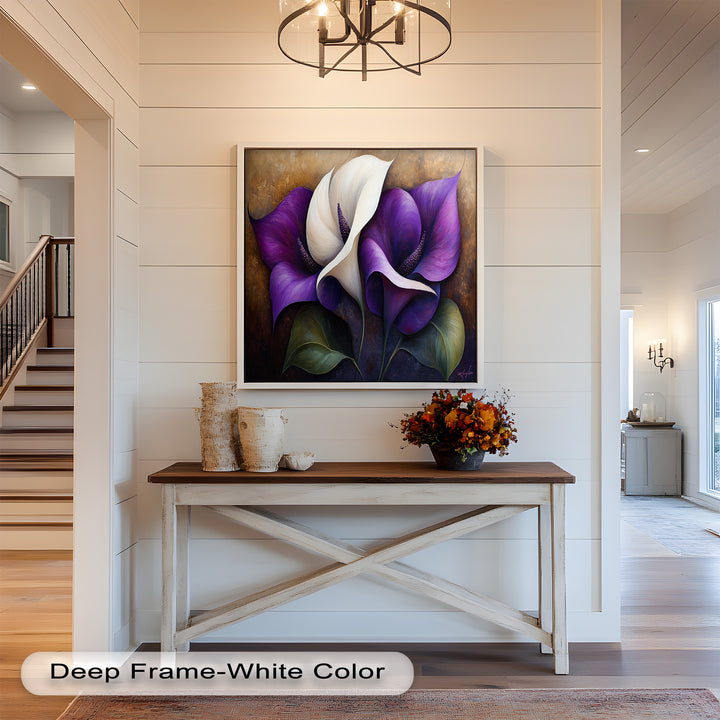 Purple Tulips – Luxurious Floral Oil Painting