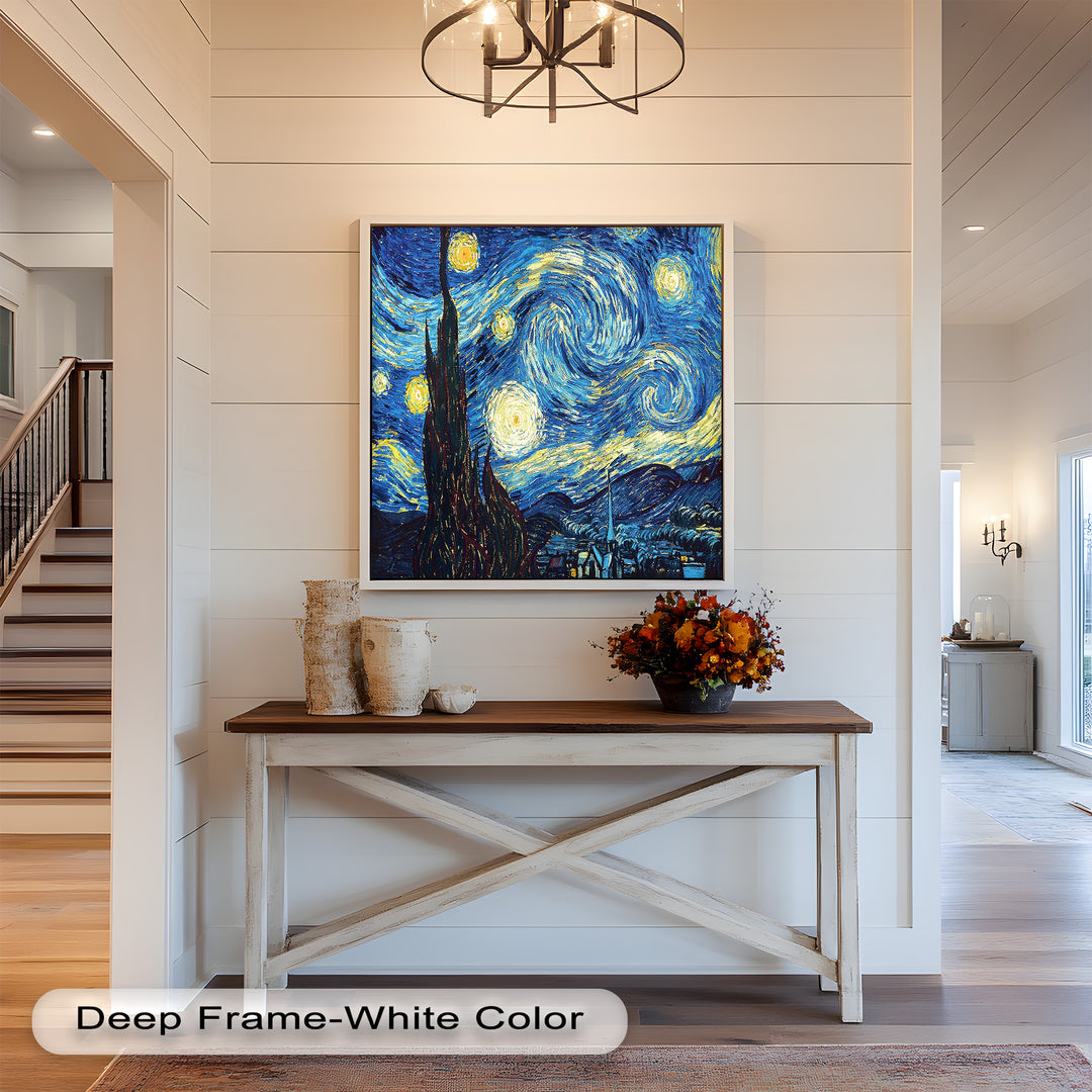 The Starry Night by Vincent van Gogh – Post-Impressionist Oil Painting