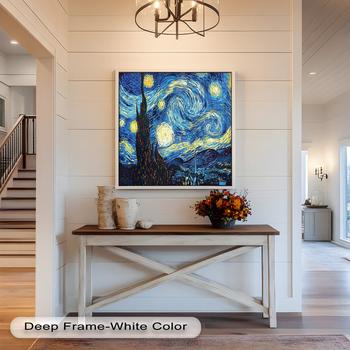 The Starry Night by Vincent van Gogh – Post-Impressionist Oil Painting