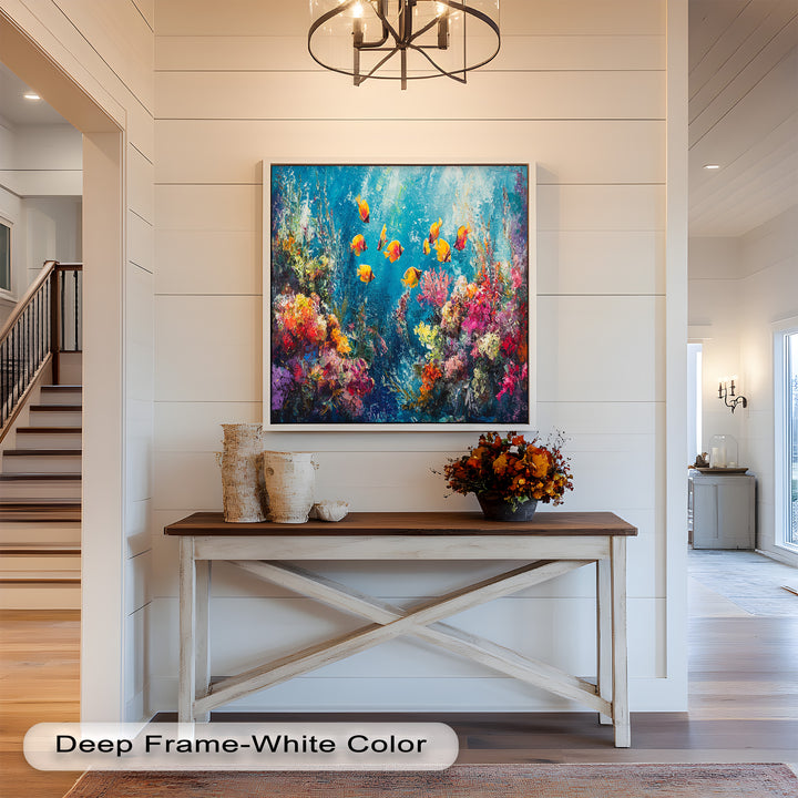 Coral Reef with Tropical Fish – Animal Oil Painting