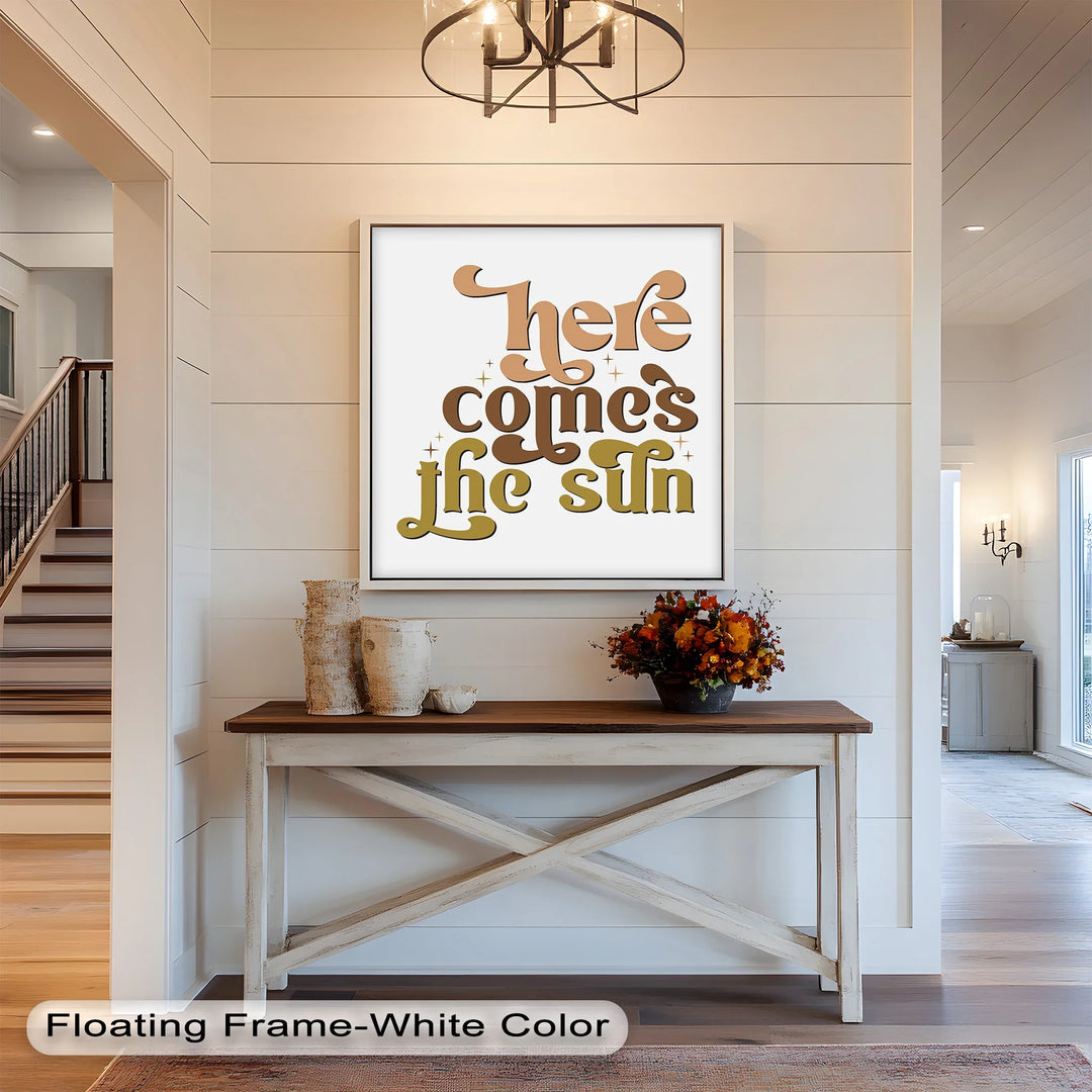 Here Comes the Sun – Positive Vibes Oil Painting - MyPhotoStation
