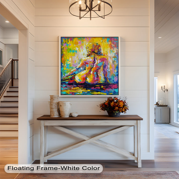 Radiant Reverie – Colorful Nude Impressionist Oil Painting
