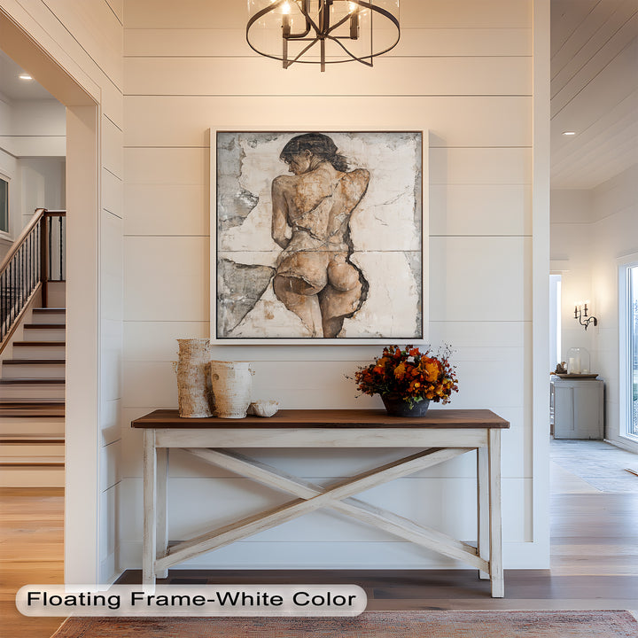 Cracked Grace – Figurative Nude Oil Painting