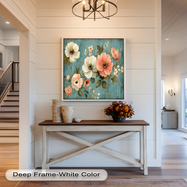 Vintage Bloom – Elegant Floral Oil Painting