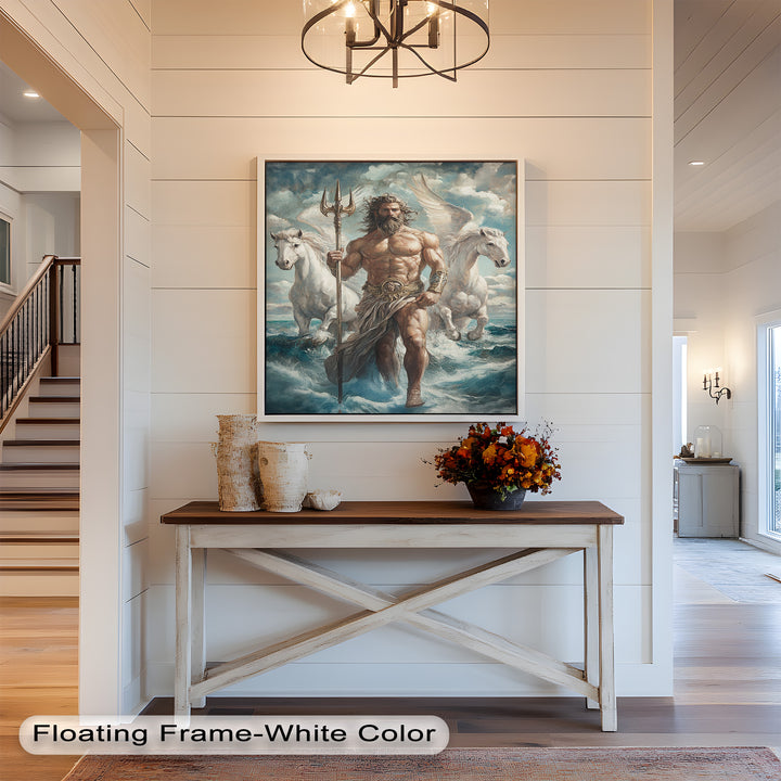 Lord of the Waves – Mythic Sea God Oil Painting