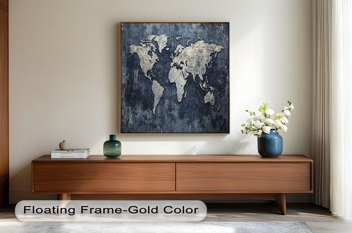World Map – Modern Oil Paintings