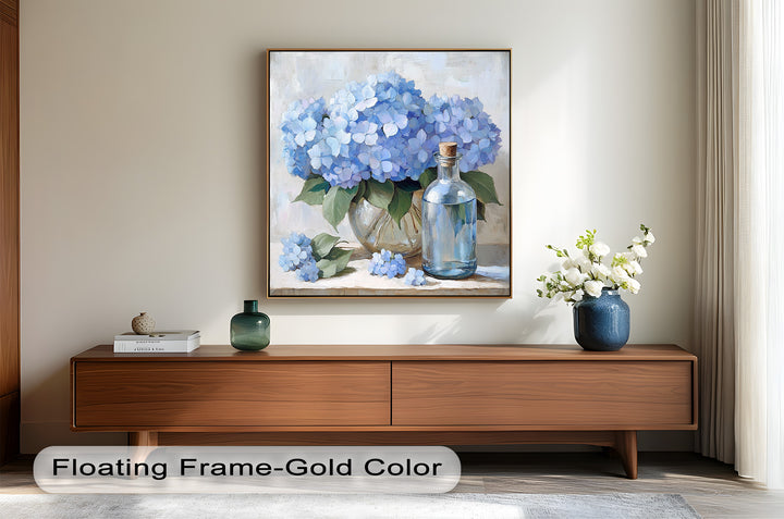 Blue Floral Still Life – Modern Oil Paintings