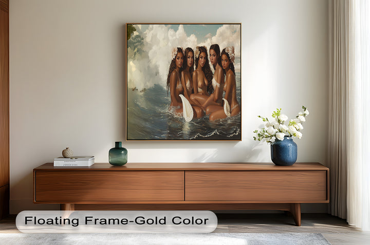 Daughters of the Tide – Mythical Sirens in a Renaissance Oil Painting