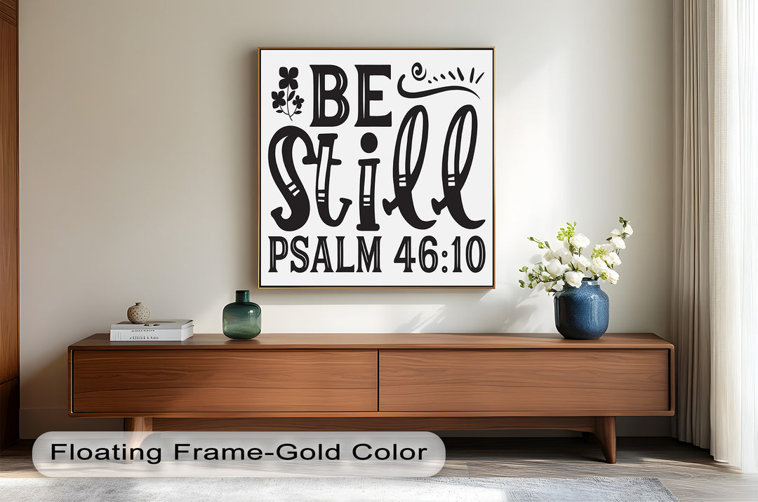 Sei still – Psalm 46:10 Bibel Bibel Ölgemälde
