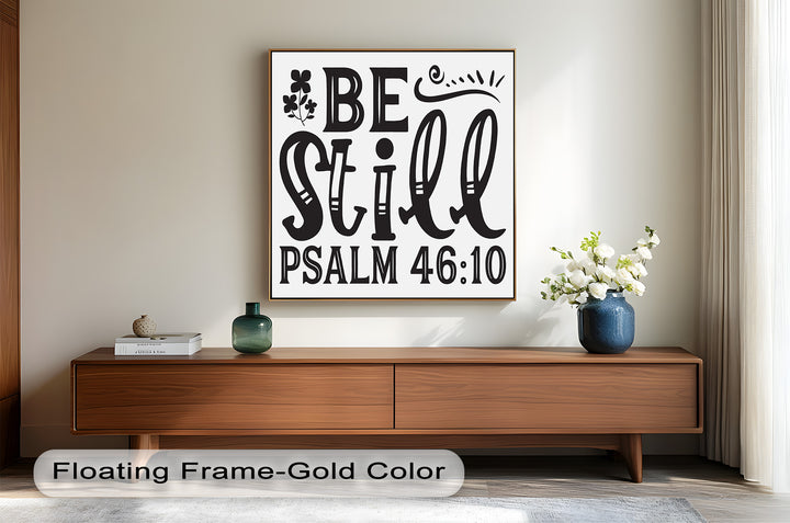 Sei still – Psalm 46:10 Bibel Bibel Ölgemälde