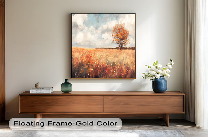 Vintage Autumn Fall – Landscape Oil Painting