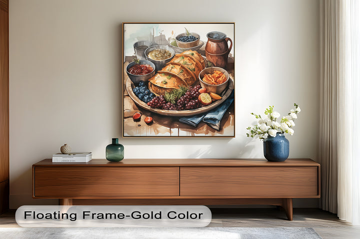 Frisch gebackenes Gebäck und Obststillleben - Food Painting