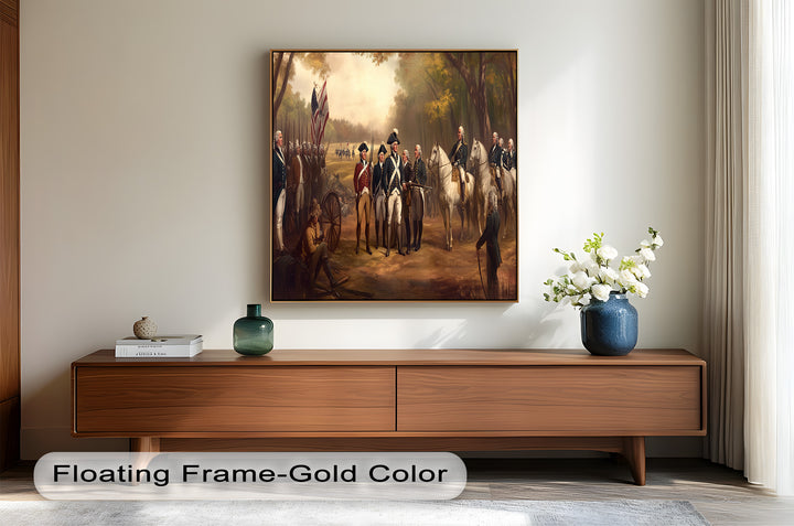 Command and Honor – Revolutionary Army Oil Painting