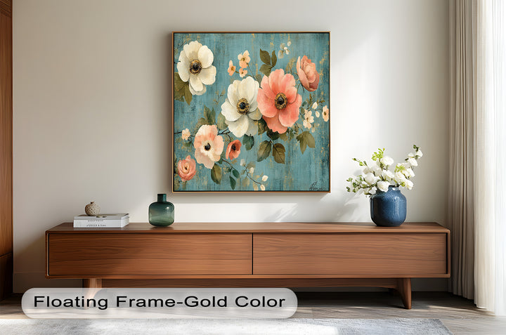 Vintage Bloom – Elegant Floral Oil Painting