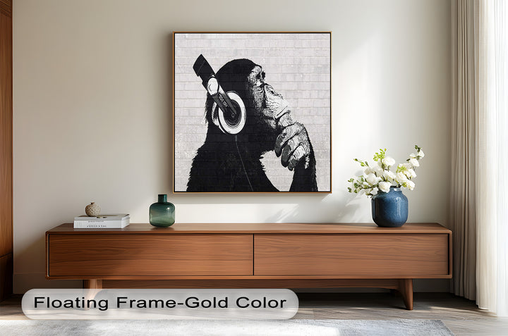 Contemplative Chimp – Banksy Oil Painting