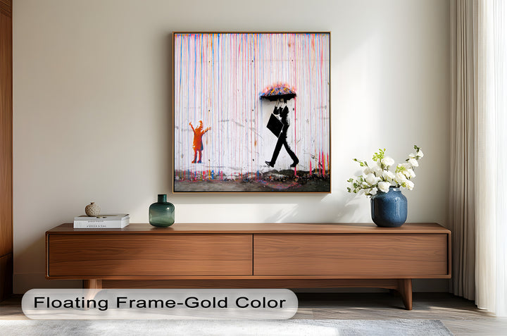 Colorfall Dissonance – Banksy Oil Painting