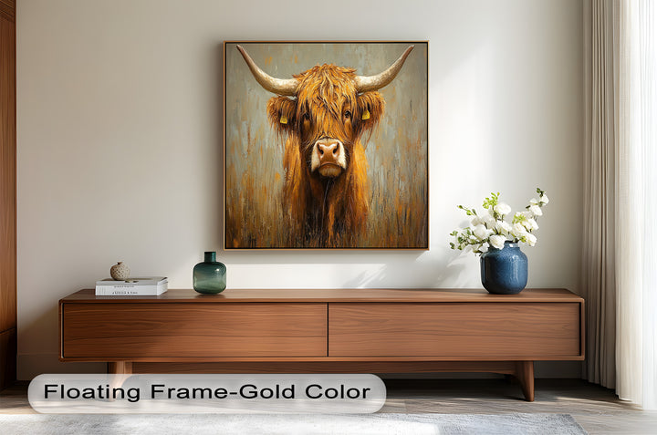Highland Cow – Animal Oil Painting