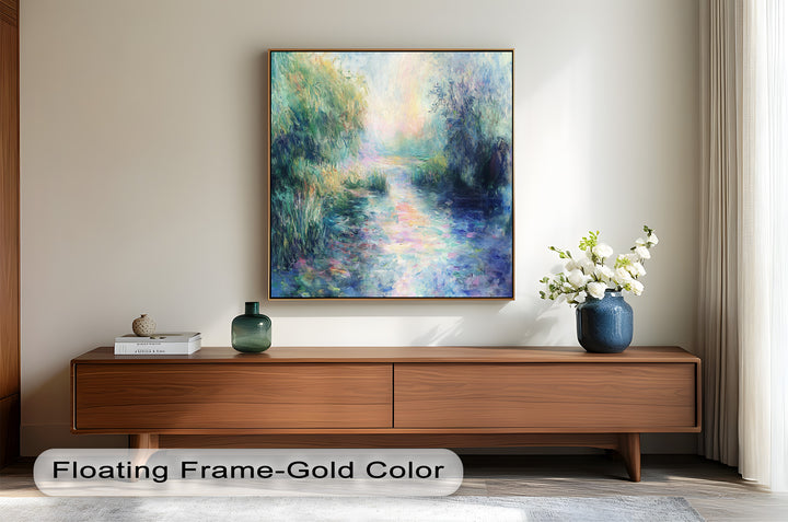 Whispering Riverbank at Dusk – Impressionist Landscape Oil Painting