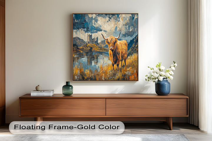 Highland Majesty – Rustic Oil Painting