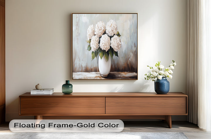 Ivory Bloom Elegance – Still Life Oil Paintings