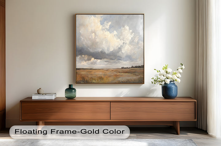 Prairie Horizon – Vintage Oil Painting