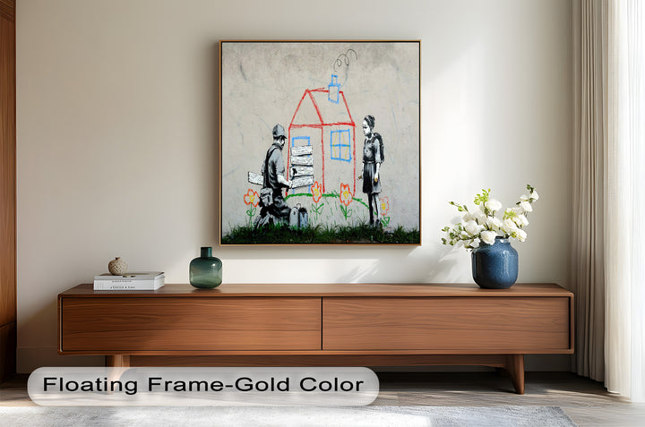 Boarded Dreams – Banksy Oil Painting