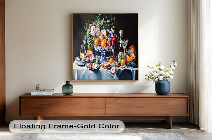 Elegant Kitchen Dining Decor - Still Life Oil Painting