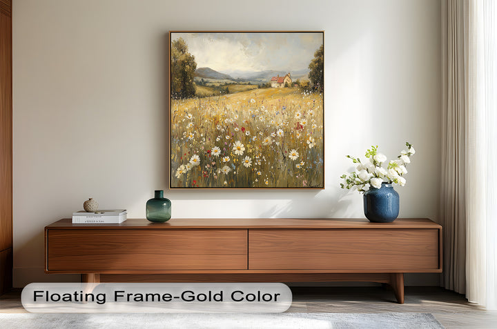 Countryside Bloom – Floral Oil Painting